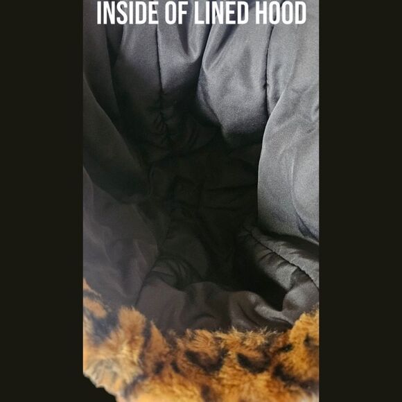 GUESS NEW FAUX FUR Women's Warm Leopard Print Jacket Size XL NWOT - Picture 8 of 16